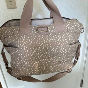 Storksak Seashell Beige Diaper Bag Tote Bag